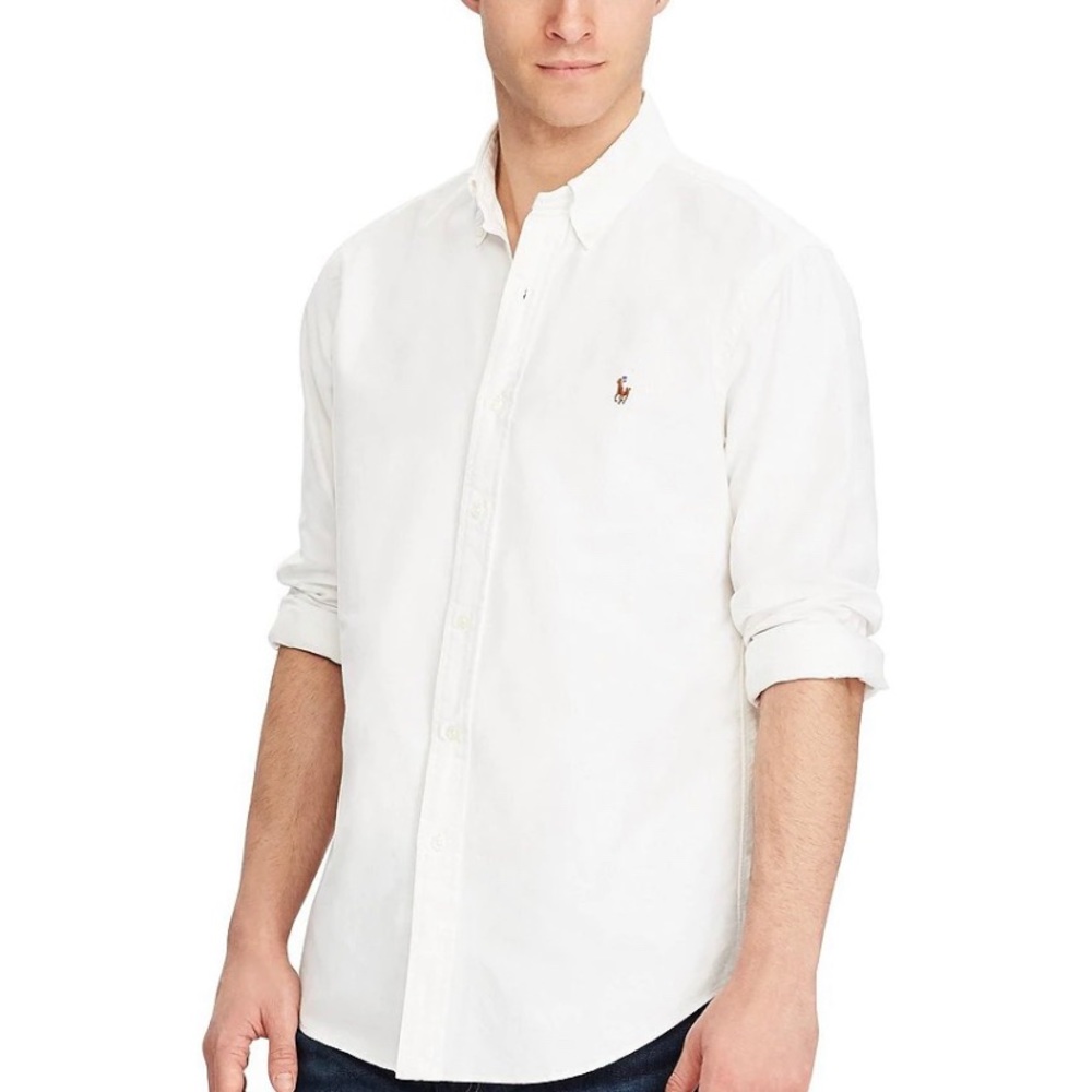 Polo Ralph Lauren Solid Oxford Long-Sleeve Woven Shirt